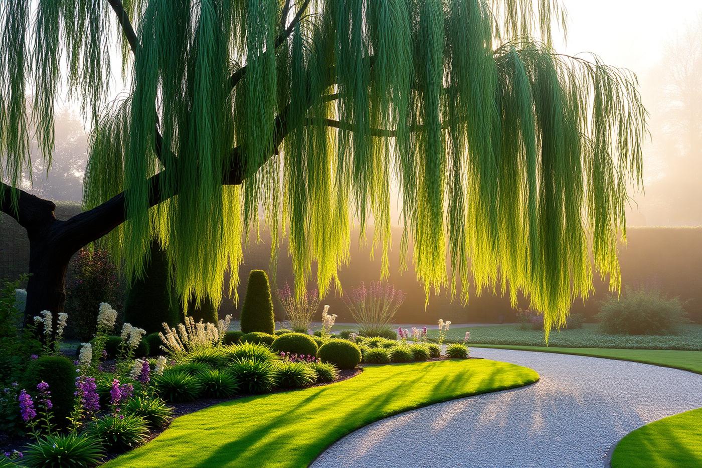 The Willow Garden — fictional landscaping project